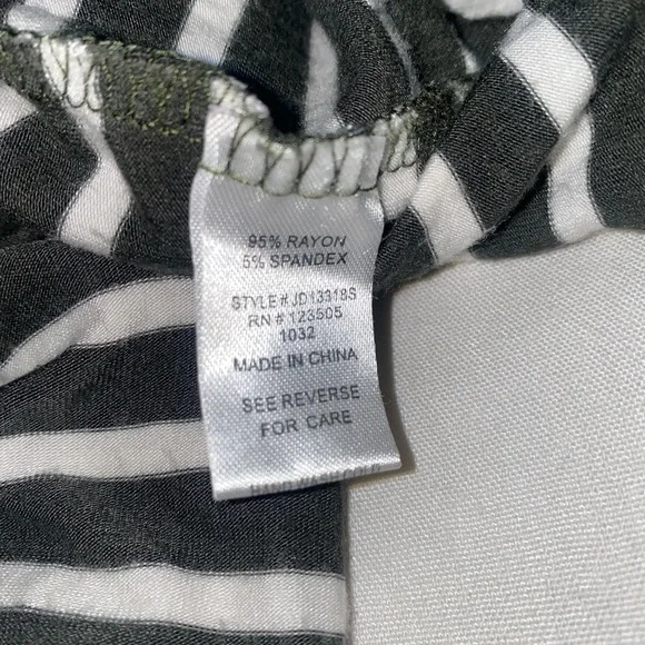 Heart & hips small striped Macy stretch tank green white dress - Picture 11 of 12